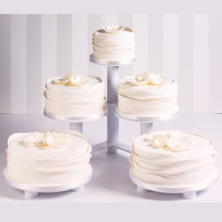 5 tányéros moduláris torta tartó állvány 100 x 53 h 39,5 cm a Martellato-tól
