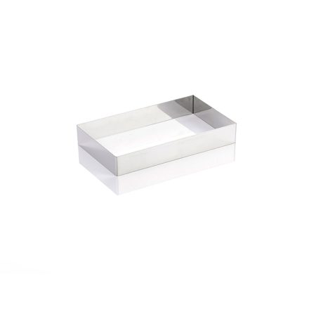 Téglalap sütőkeret 243x142x40 mm, rozsdamentes