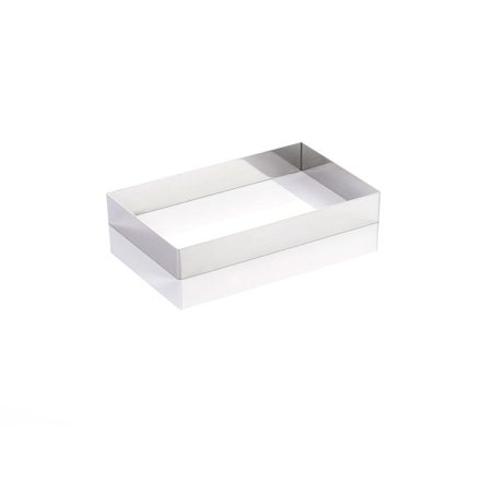 Téglalap sütőkeret 263x164x40 mm, rozsdamentes